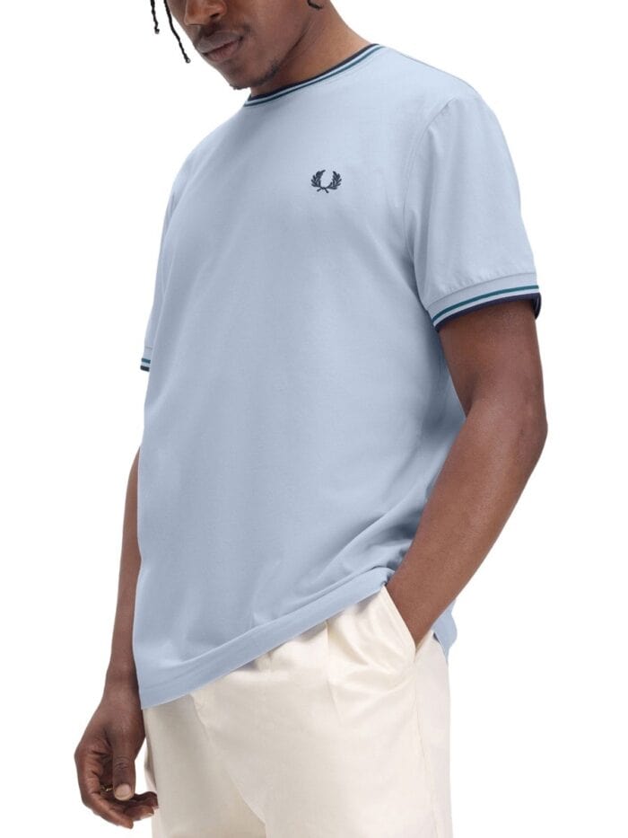 FRED PERRY DOUBLE STRIPE T-SHIRT