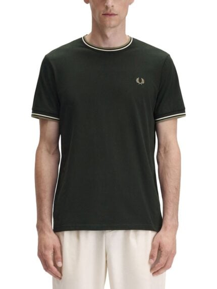 FRED PERRY DOUBLE STRIPE T-SHIRT