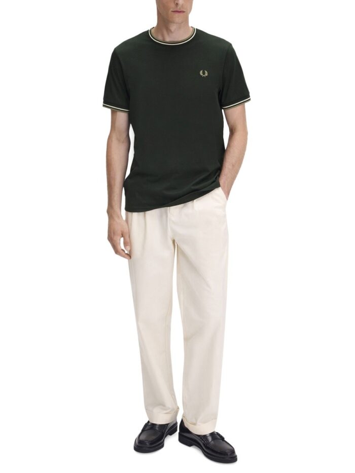 FRED PERRY DOUBLE STRIPE T-SHIRT