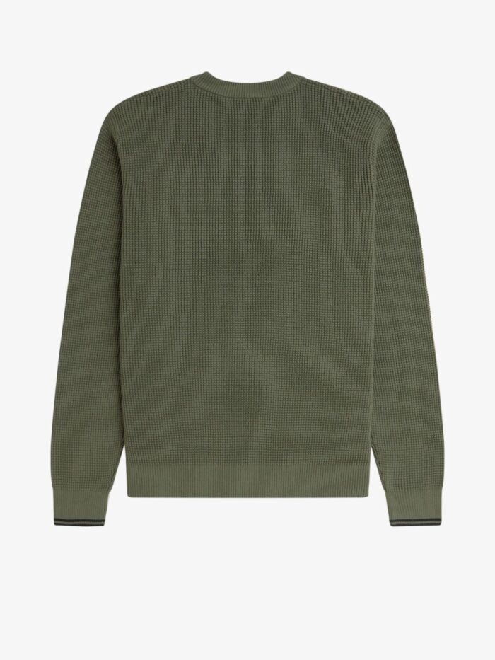 FRED PERRY KNIT WITH EMBOSSED WORK