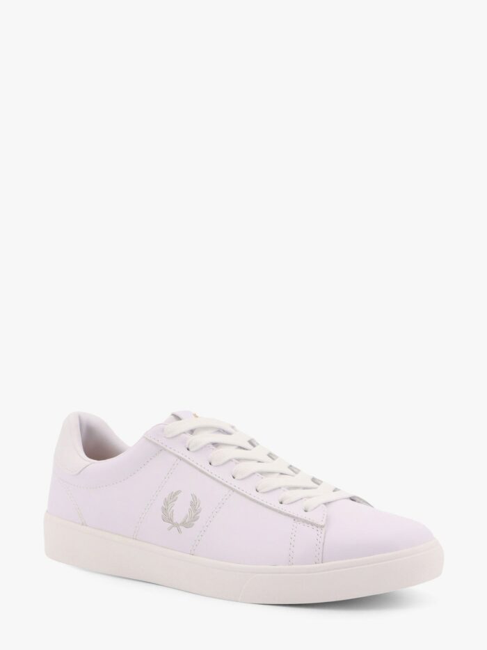 FRED PERRY Leather Sneakers With Lateral Embroidery