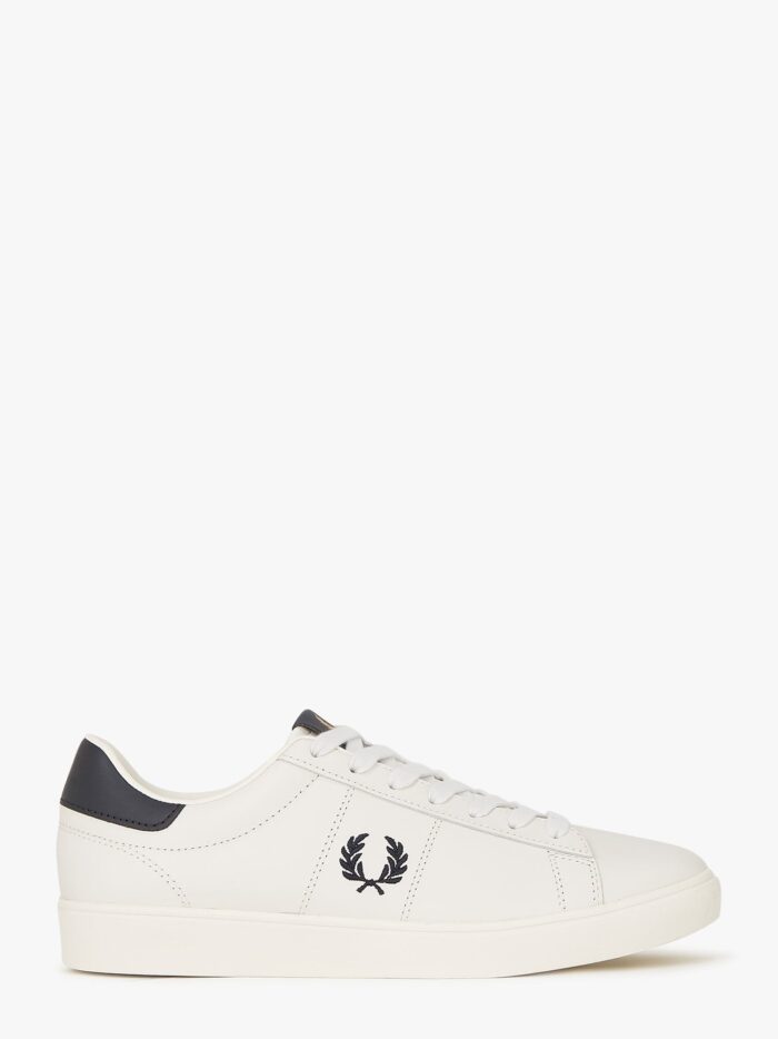 FRED PERRY Leather Sneakers With Lateral Embroidery