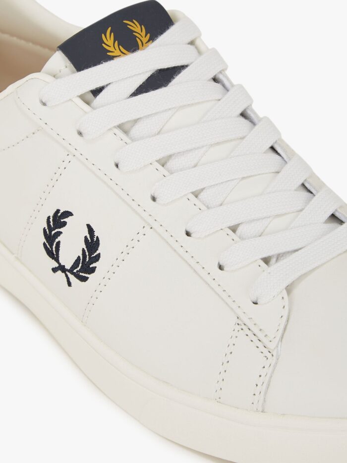 FRED PERRY Leather Sneakers With Lateral Embroidery