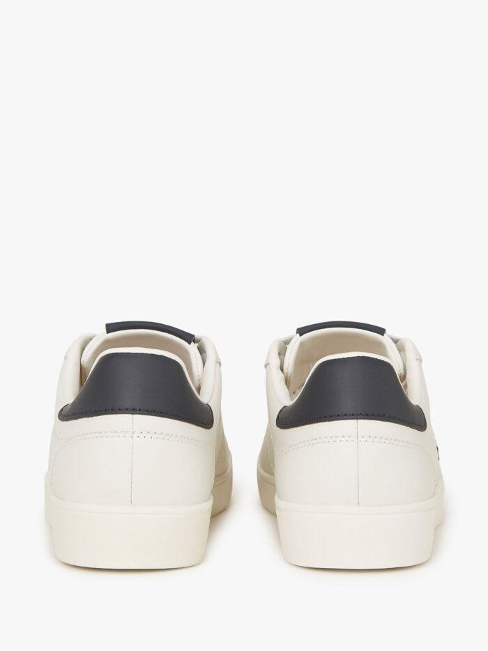 FRED PERRY Leather Sneakers With Lateral Embroidery