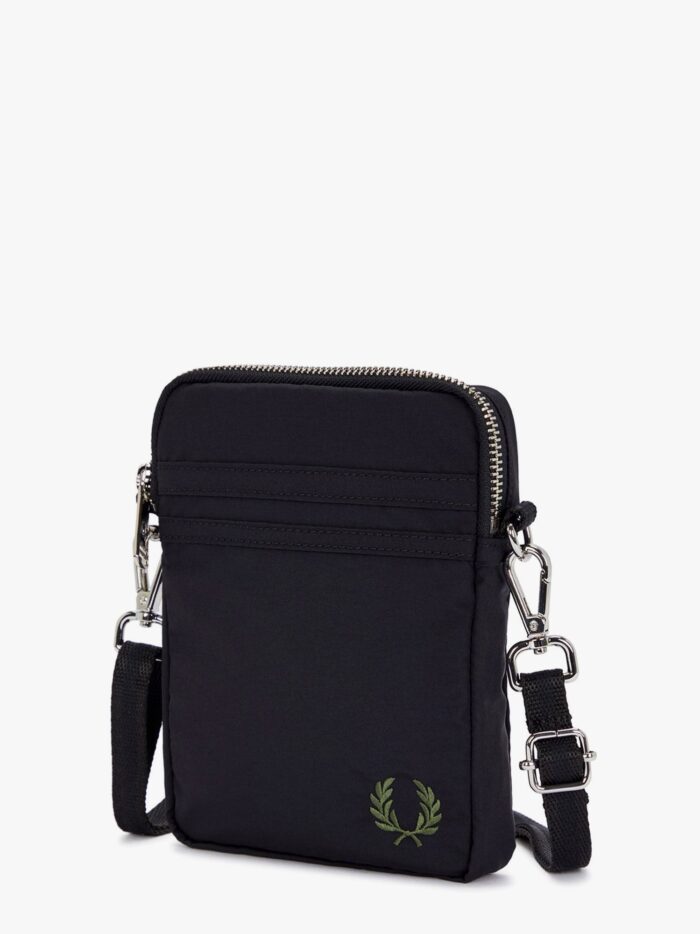 FRED PERRY Nylon Shoulder Bag With Logo Embroidery