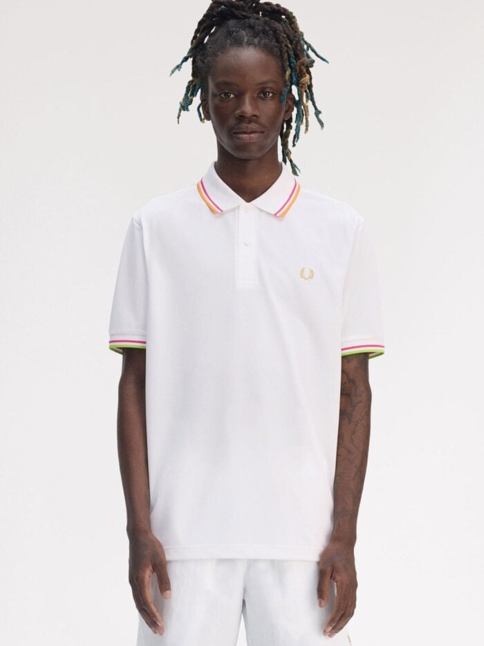 FRED PERRY On Court Twin Tipped Recycled Polyester Polo