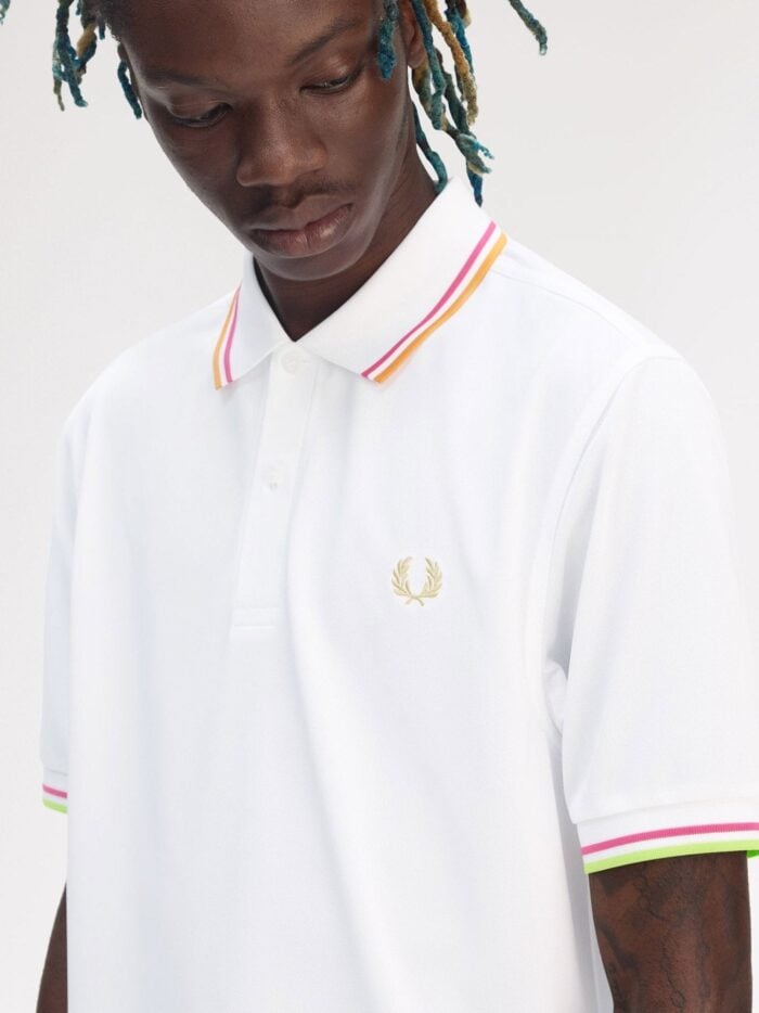 FRED PERRY On Court Twin Tipped Recycled Polyester Polo