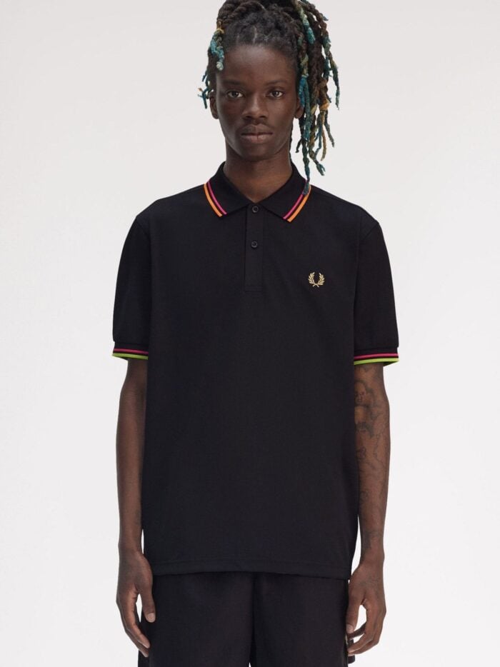 FRED PERRY On Court Twin Tipped Recycled Polyester Polo