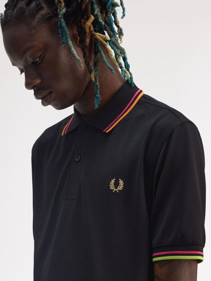 FRED PERRY On Court Twin Tipped Recycled Polyester Polo
