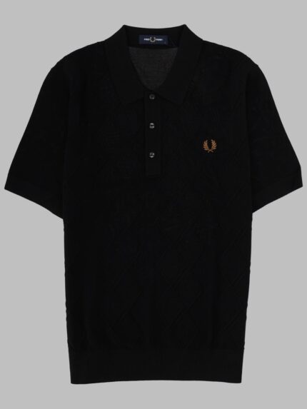 FRED PERRY POLO IN MAGLIA CON LOGO