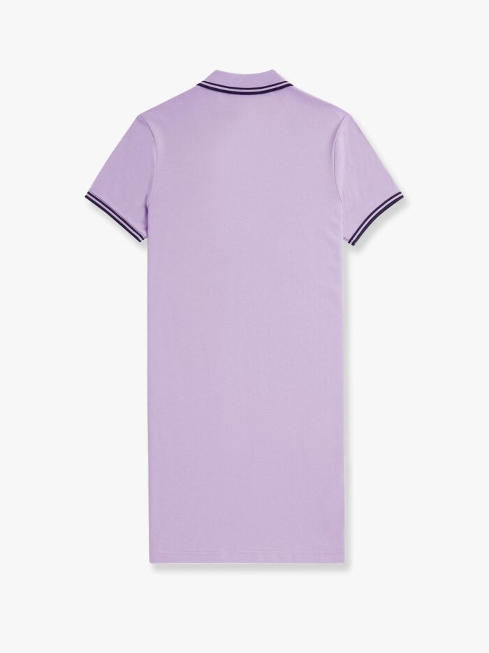 FRED PERRY Stretch Cotton Polo Dress With Contrasting Profiles