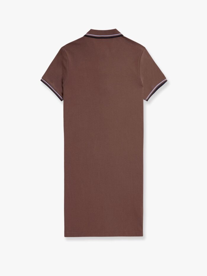FRED PERRY Stretch Cotton Polo Dress With Contrasting Profiles