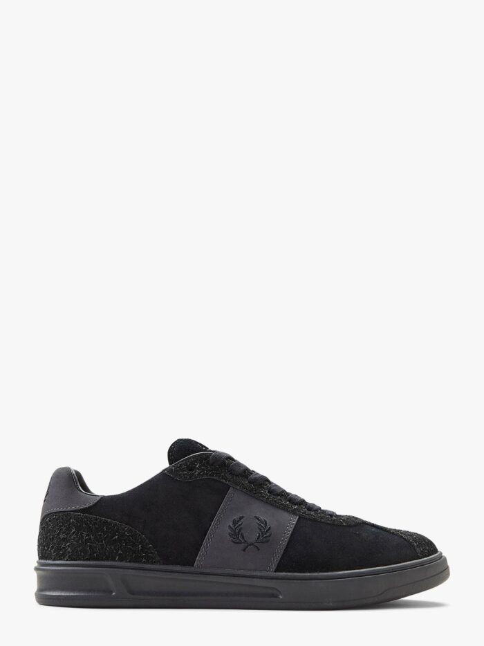 FRED PERRY Suede Sneakers With Iconic Embroidery