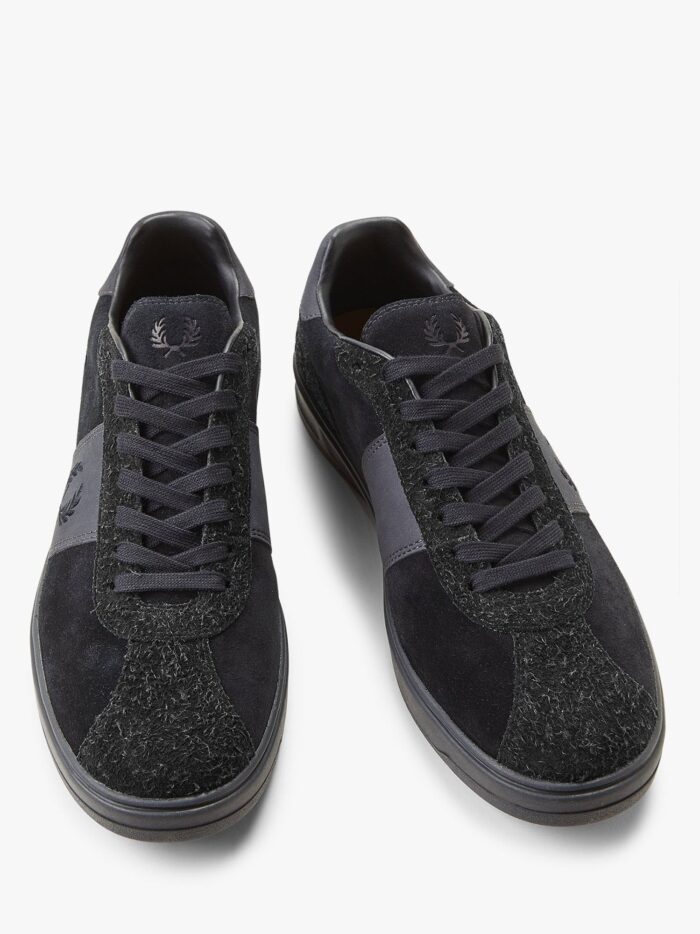 FRED PERRY Suede Sneakers With Iconic Embroidery