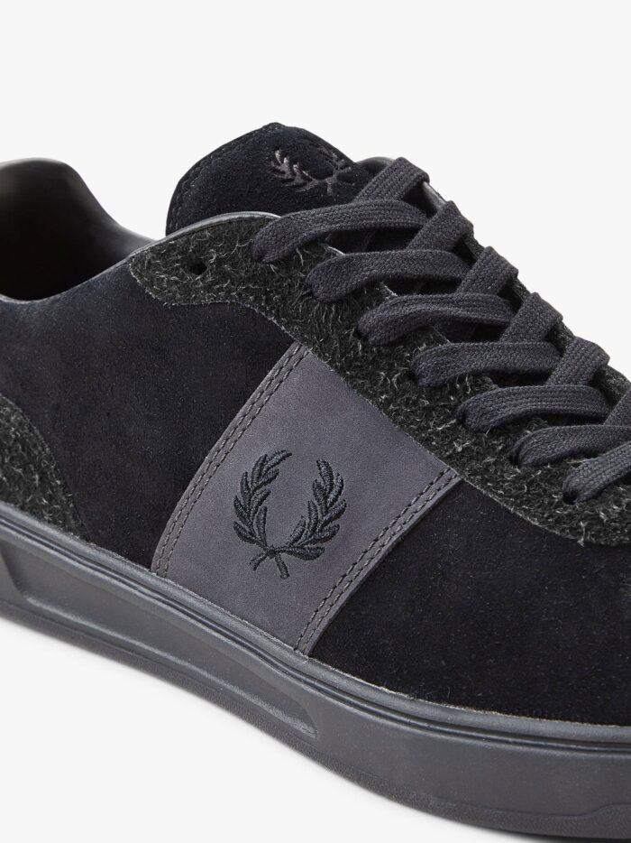 FRED PERRY Suede Sneakers With Iconic Embroidery