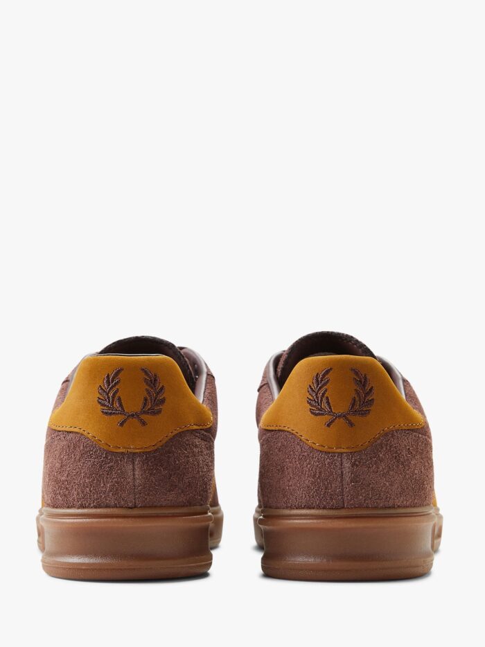FRED PERRY Suede Sneakers With Iconic Embroidery