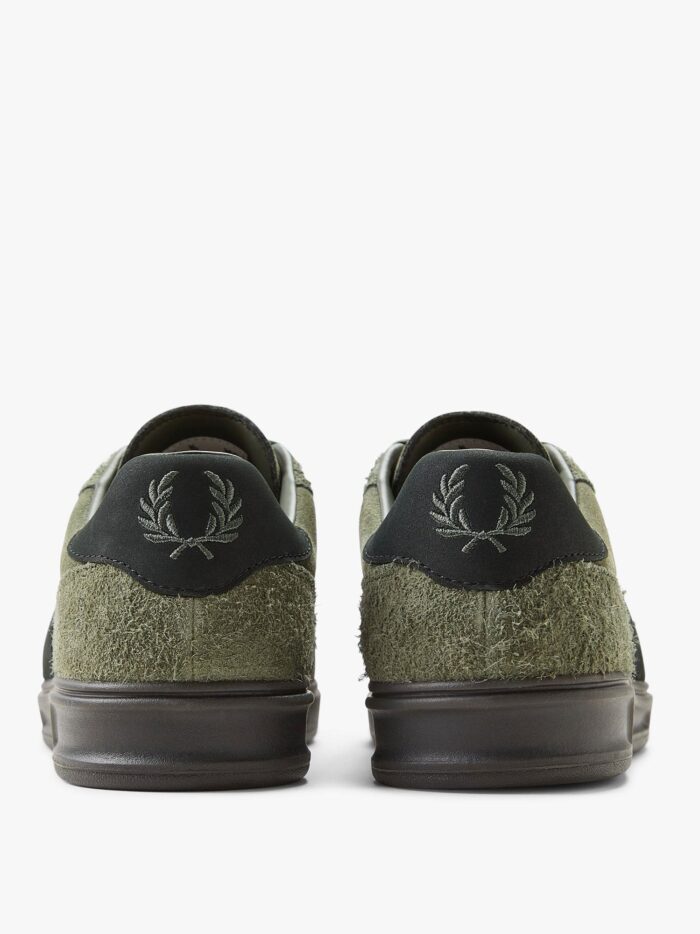 FRED PERRY Suede Sneakers With Iconic Embroidery