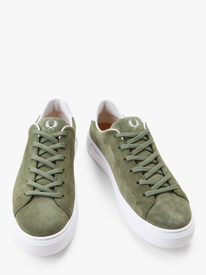 FRED PERRY Suede Sneakers With Logo Print