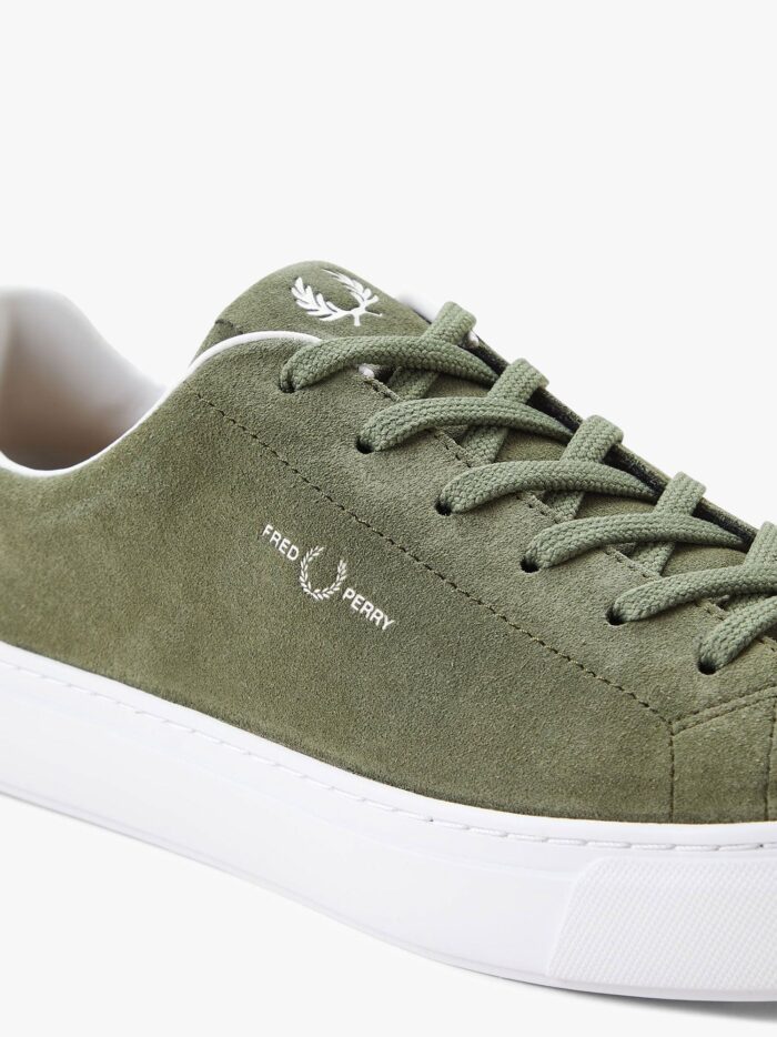 FRED PERRY Suede Sneakers With Logo Print