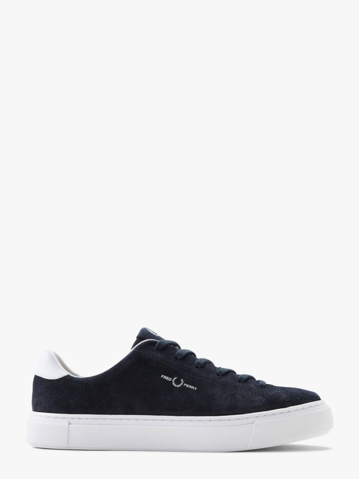 FRED PERRY Suede Sneakers With Logo Print