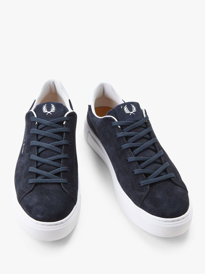 FRED PERRY Suede Sneakers With Logo Print