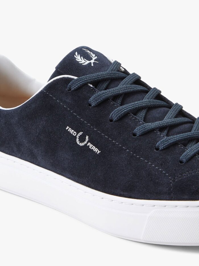 FRED PERRY Suede Sneakers With Logo Print