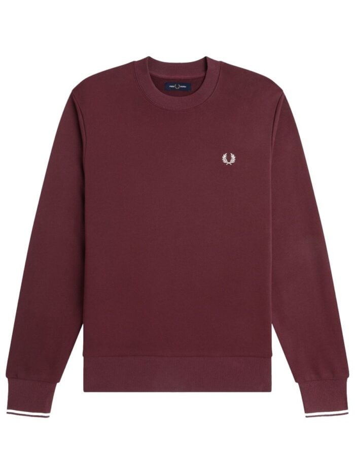 fred perry sweatshirt with logo FRED PERRY SWEATSHIRT WITH LOGO