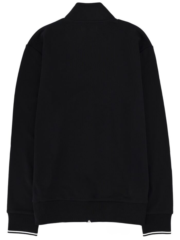 FRED PERRY SWEATSHIRT WITH LOGO AND ZIPPER