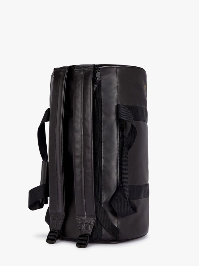 FRED PERRY Synthetic Leather Backpack With Logo Embroidery