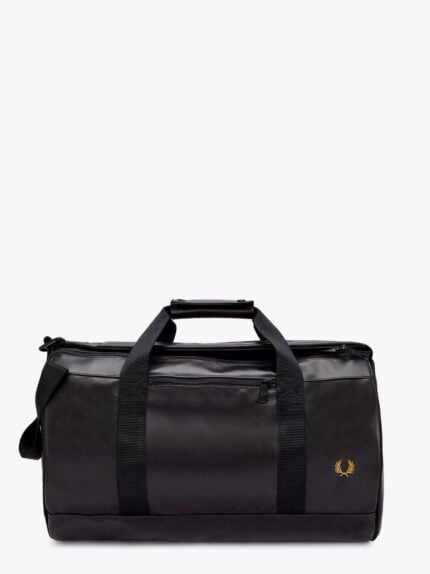 FRED PERRY Synthetic Leather Backpack With Logo Embroidery