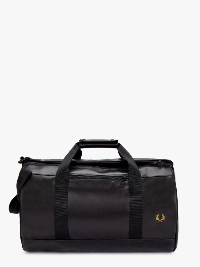 FRED PERRY Synthetic Leather Backpack With Logo Embroidery