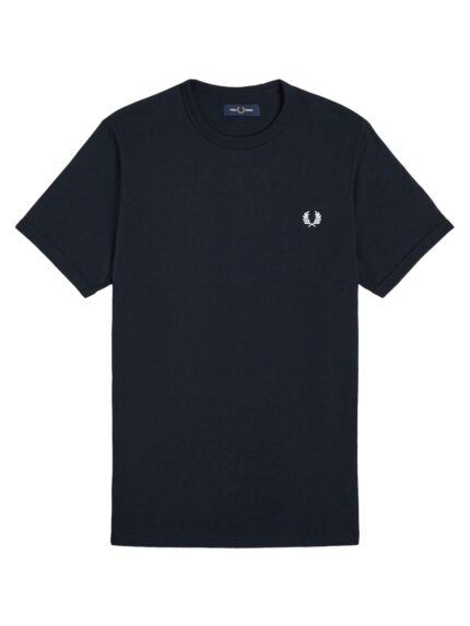 FRED PERRY T-SHIRT "RINGER" CON LOGO