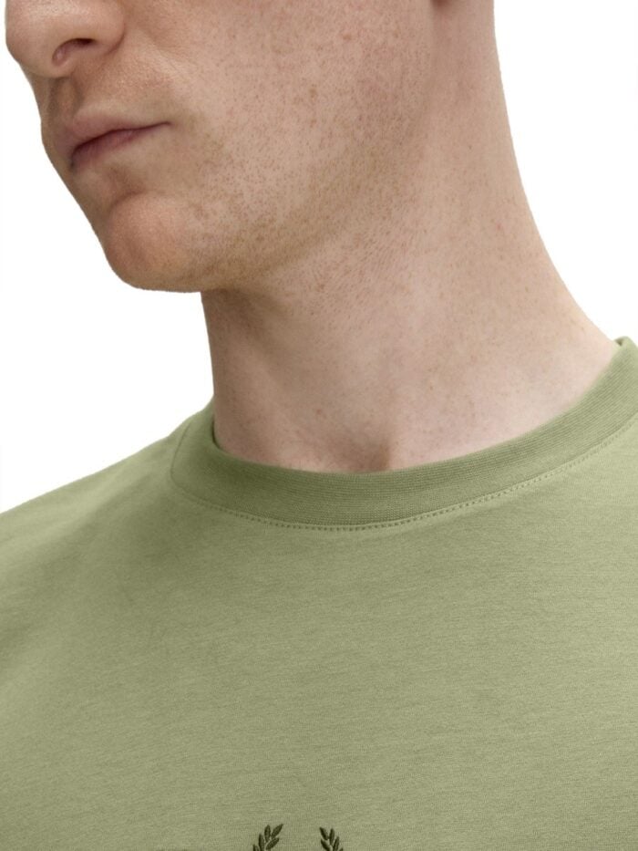 FRED PERRY T-SHIRT WITH EMBROIDERED LOGO