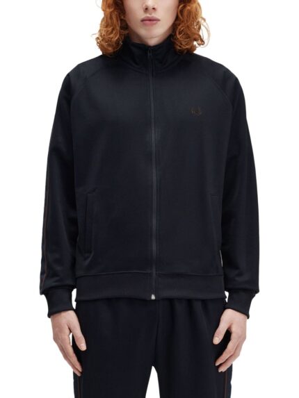 FRED PERRY TRACK JACKET WITH CONTRASTING WEBBING