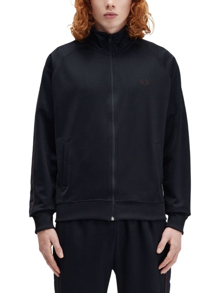 FRED PERRY TRACK JACKET WITH CONTRASTING WEBBING