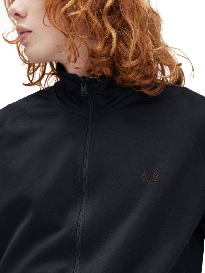 FRED PERRY TRACK JACKET WITH CONTRASTING WEBBING