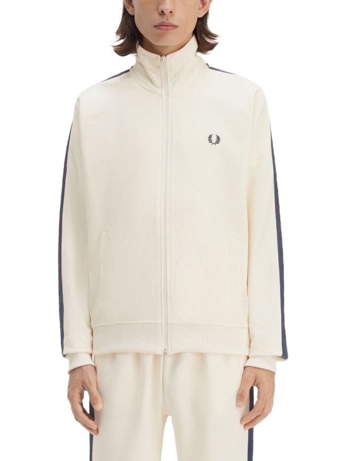 FRED PERRY TRACK JACKET WITH CONTRASTING WEBBING