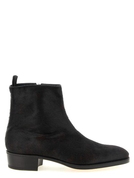 JOHN LOBB 'Freddi Bristle Hide' Ankle Boots