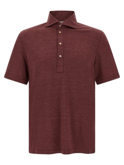Brunello Cucinelli French Collar Polo Shirt