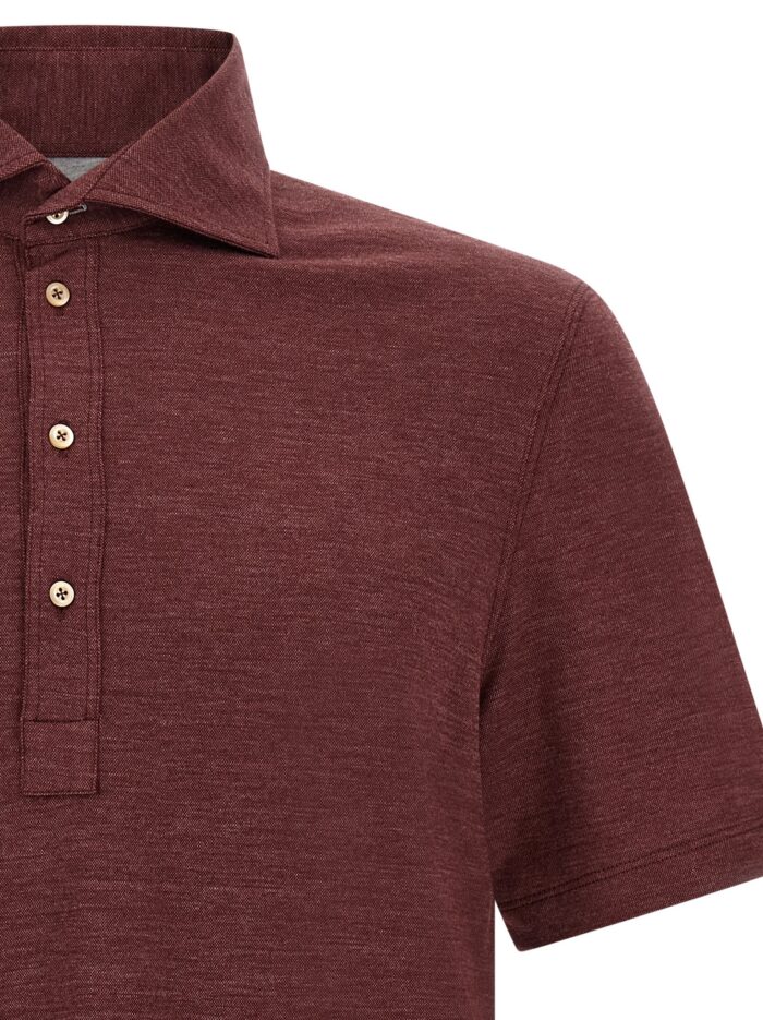 Brunello Cucinelli French Collar Polo Shirt