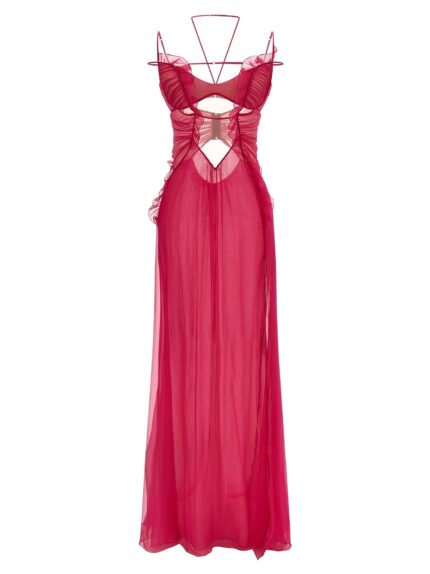 NENSI DOJAKA 'Frilled Gown With Cutouts' Dress