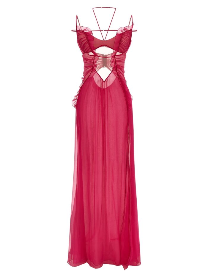 nensi dojaka 'frilled gown with cutouts' dress NENSI DOJAKA 'Frilled Gown With Cutouts' Dress