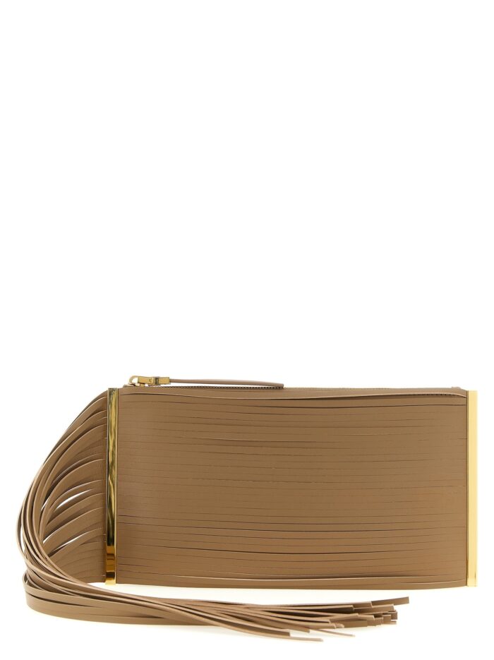elisabetta franchi fringed clutch Elisabetta Franchi Fringed Clutch