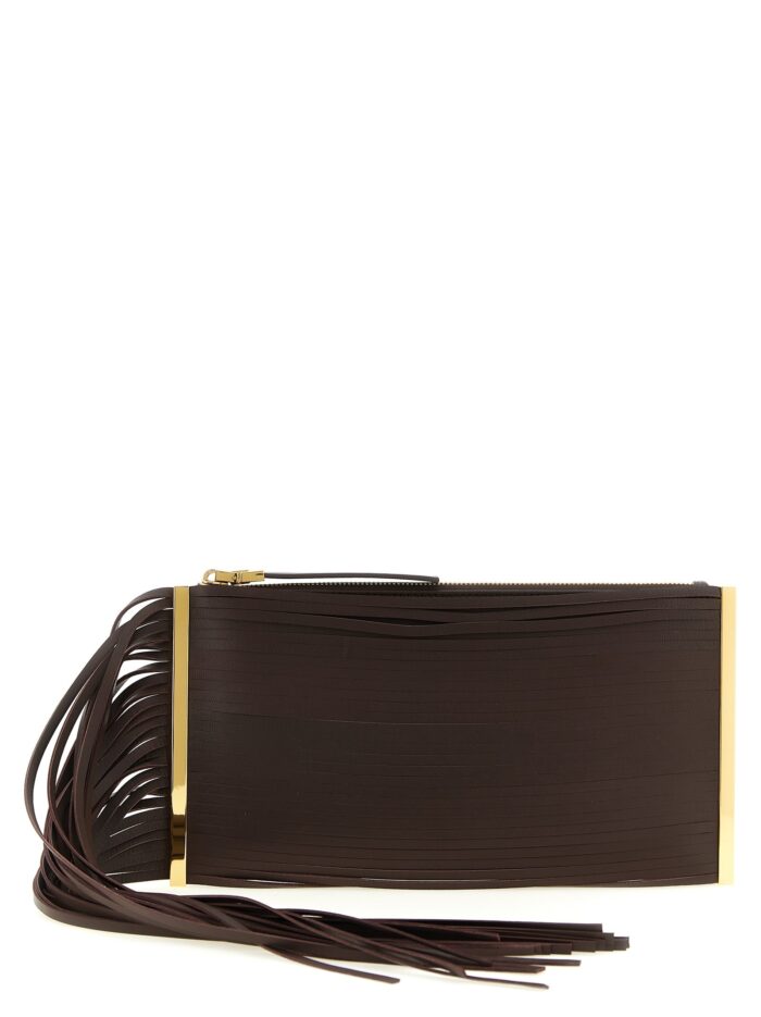 elisabetta franchi fringed clutch Elisabetta Franchi Fringed Clutch