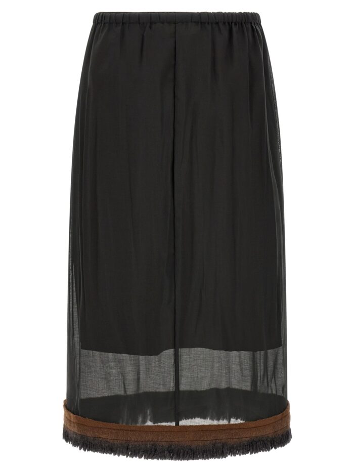 TELA Fringed Detail 'Ophelia' Skirt