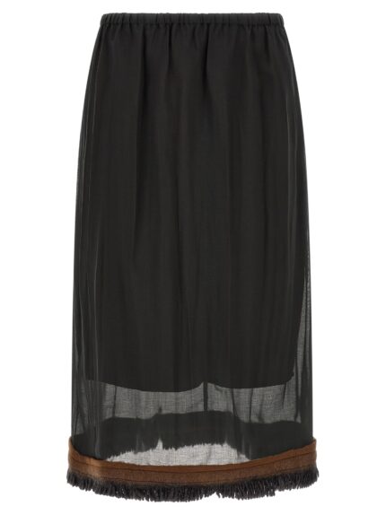 TELA Fringed Detail 'Ophelia' Skirt