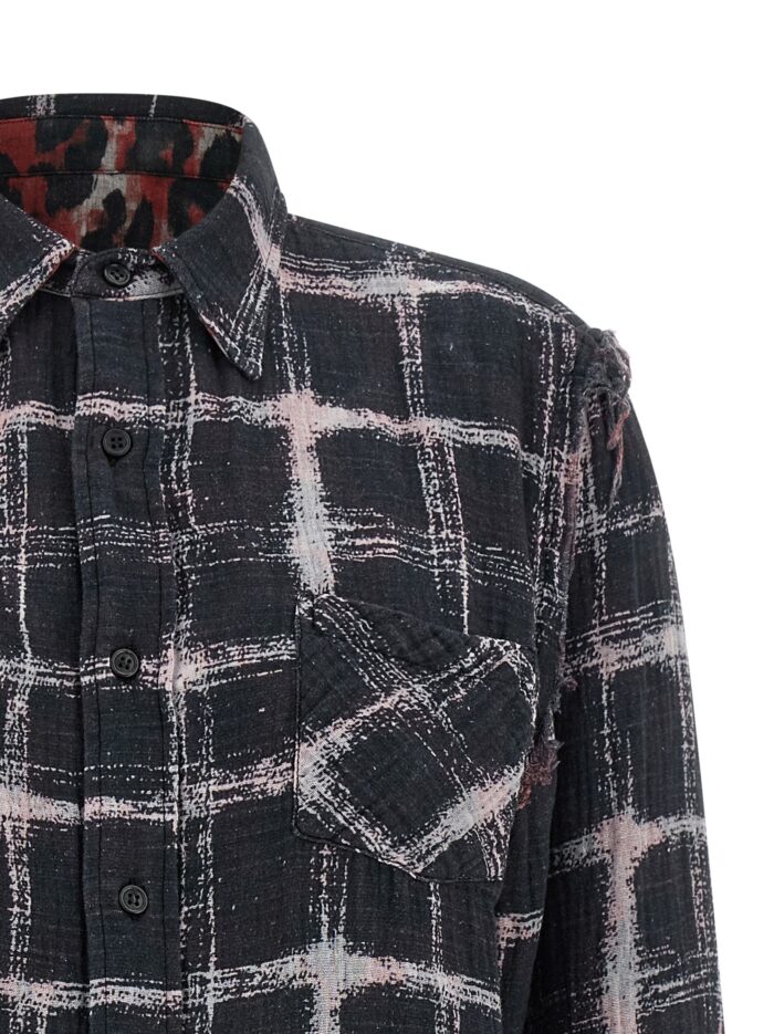 R13 Fringed Hem Reversible Shirt