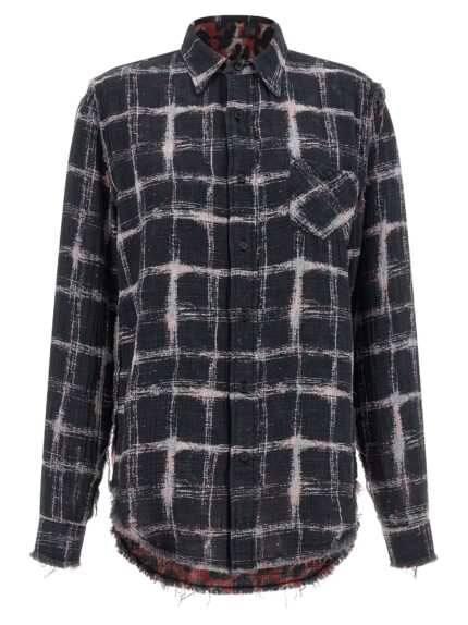 R13 Fringed Hem Reversible Shirt