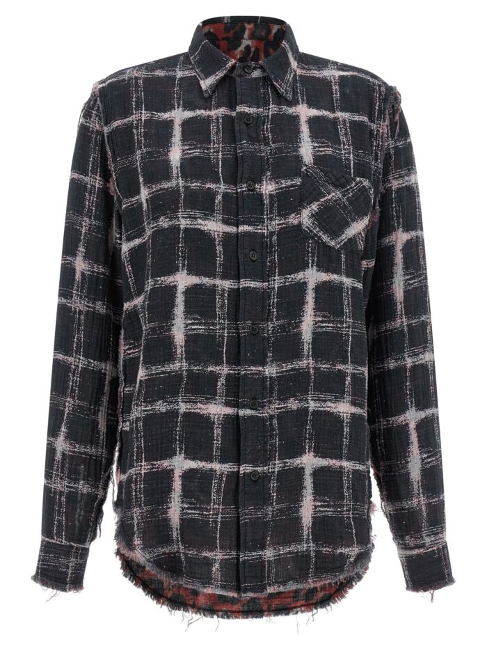 r13 fringed hem reversible shirt R13 Fringed Hem Reversible Shirt