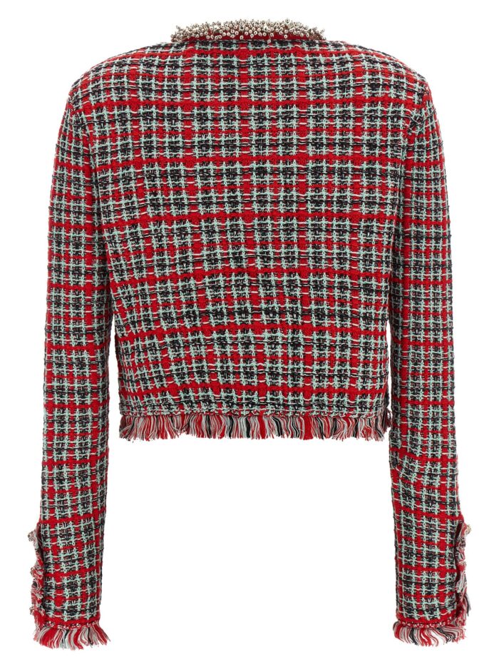 SELF PORTRAIT Fringed Knit Jacket